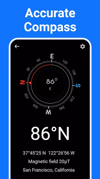 Compass - Accurate & Digital Screenshot 1 - AppWisp.com Compass - Accurate & Digital Screenshot 1 - AppWisp.com