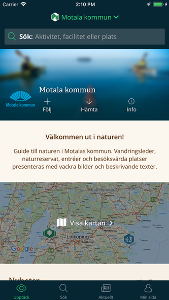 Motalas Naturkarta Screenshot 1 - AppWisp.com Motalas Naturkarta Screenshot 1 - AppWisp.com