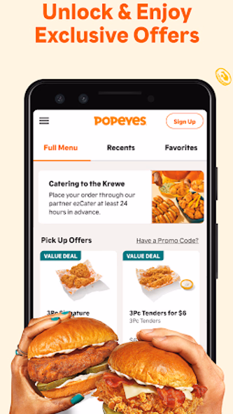 Popeyes® App Screenshot 4 - AppWisp.com Popeyes® App Screenshot 4 - AppWisp.com