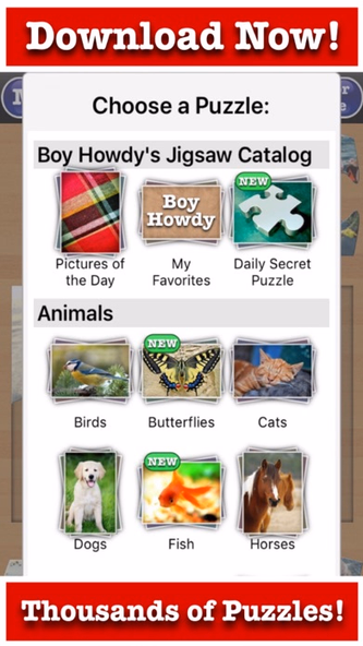 Mess Free Jigsaw Puzzles Screenshot 1 - AppWisp.com Mess Free Jigsaw Puzzles Screenshot 1 - AppWisp.com