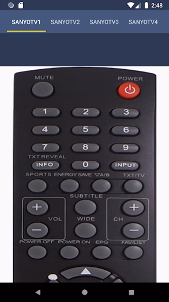 Remote Control For Sanyo TV Screenshot 2 - AppWisp.com Remote Control For Sanyo TV Screenshot 2 - AppWisp.com