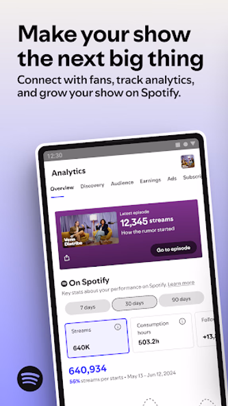 Spotify for Creators Screenshot 1 - AppWisp.com Spotify for Creators Screenshot 1 - AppWisp.com