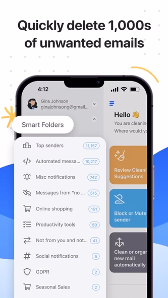 Clean Email — Inbox Cleaner Screenshot 4 - AppWisp.com