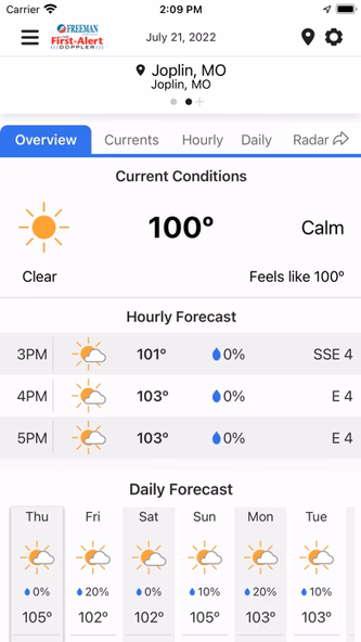 Weather KSN16 KODE12 Screenshot 2 - AppWisp.com Weather KSN16 KODE12 Screenshot 2 - AppWisp.com