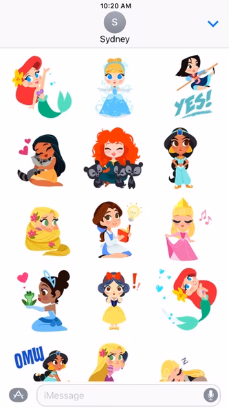 Disney Stickers: Princess Screenshot 2 - AppWisp.com Disney Stickers: Princess Screenshot 2 - AppWisp.com