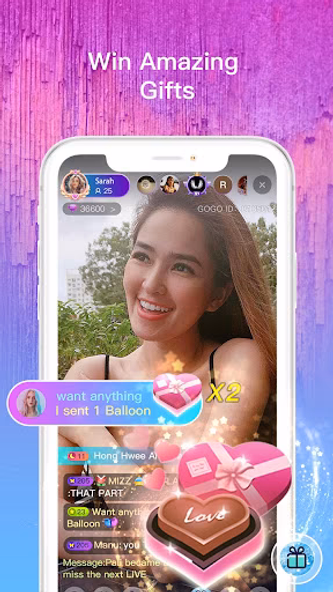 GOGO LIVE Streaming Video Chat Screenshot 1 - AppWisp.com GOGO LIVE Streaming Video Chat Screenshot 1 - AppWisp.com