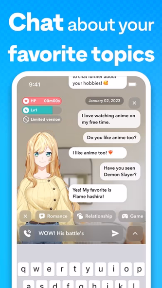 m8: Your AI Anime Friend Screenshot 2 - AppWisp.com m8: Your AI Anime Friend Screenshot 2 - AppWisp.com