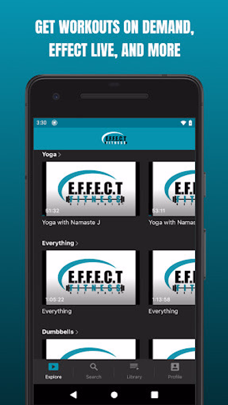 Effect Fitness On Demand Screenshot 2 - AppWisp.com Effect Fitness On Demand Screenshot 2 - AppWisp.com