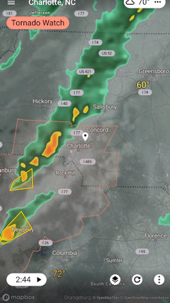RadarX: Weather Radar/Forecast Screenshot 1 - AppWisp.com RadarX: Weather Radar/Forecast Screenshot 1 - AppWisp.com