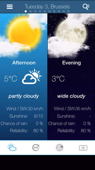 Weather for Belgium Screenshot 2 - AppWisp.com Weather for Belgium Screenshot 2 - AppWisp.com