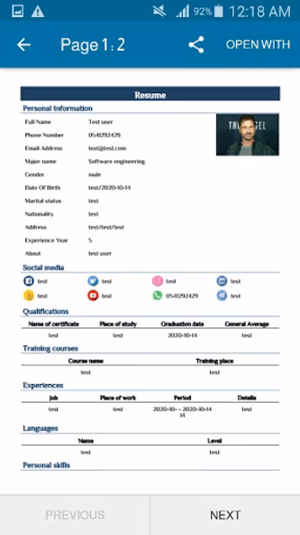 Resume - CV Editor Screenshot 3 - AppWisp.com Resume - CV Editor Screenshot 3 - AppWisp.com