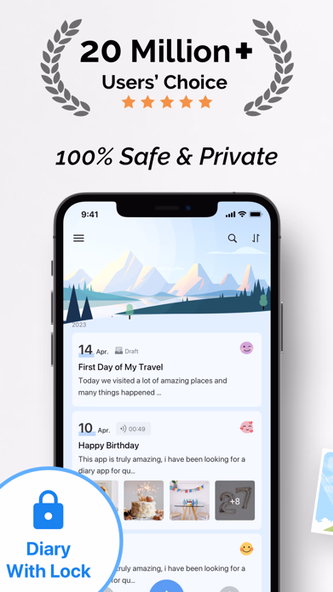My Diary - Journal with Lock Screenshot 1 - AppWisp.com My Diary - Journal with Lock Screenshot 1 - AppWisp.com