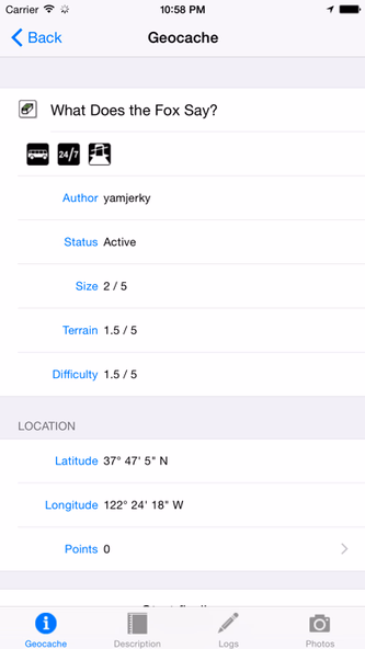 GeoCaches Screenshot 3 - AppWisp.com GeoCaches Screenshot 3 - AppWisp.com