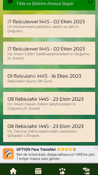 Ehlibeyt Takvimi Screenshot 3 - AppWisp.com Ehlibeyt Takvimi Screenshot 3 - AppWisp.com