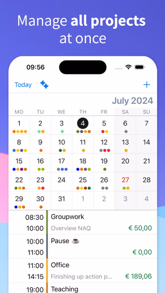 Salarybook Time Tracking Screenshot 1 - AppWisp.com Salarybook Time Tracking Screenshot 1 - AppWisp.com