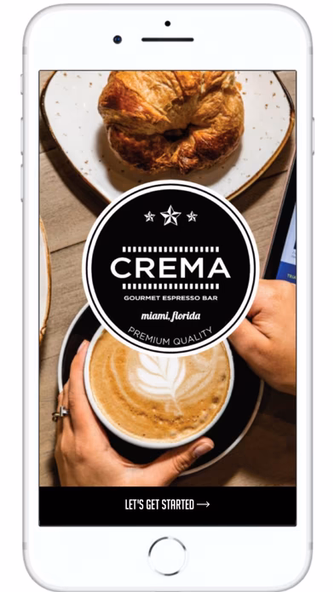 Crema Gourmet Espresso Bar Screenshot 1 - AppWisp.com Crema Gourmet Espresso Bar Screenshot 1 - AppWisp.com