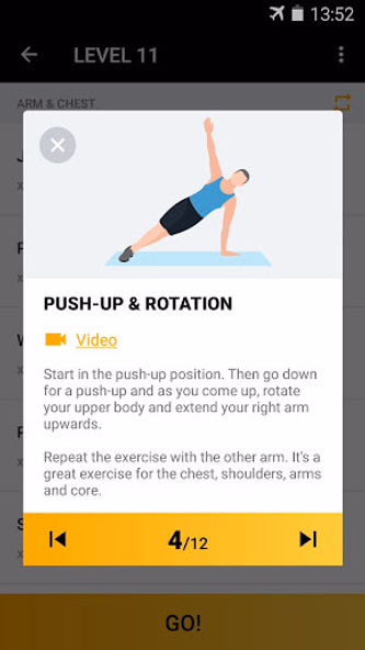 Home Workout for Men Screenshot 4 - AppWisp.com Home Workout for Men Screenshot 4 - AppWisp.com