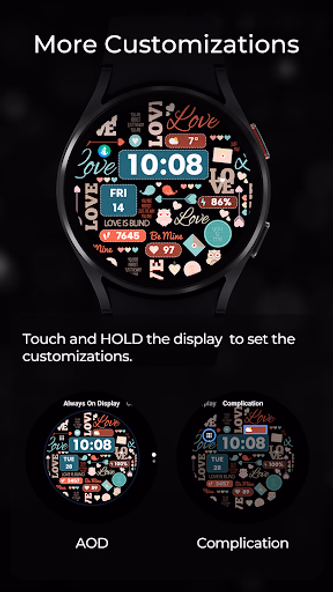 TVV Valentine's Day Watch Face Screenshot 4 - AppWisp.com TVV Valentine's Day Watch Face Screenshot 4 - AppWisp.com