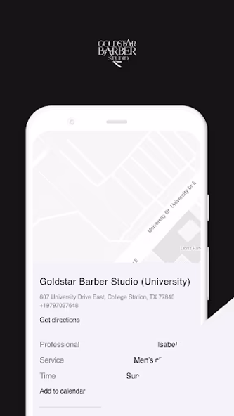 Goldstar Barber Studio Screenshot 1 - AppWisp.com Goldstar Barber Studio Screenshot 1 - AppWisp.com
