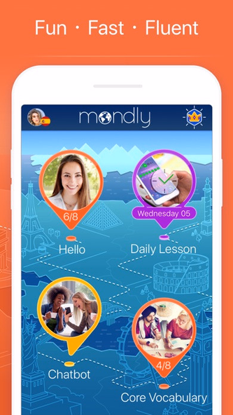 Learn American English –Mondly Screenshot 1 - AppWisp.com Learn American English –Mondly Screenshot 1 - AppWisp.com