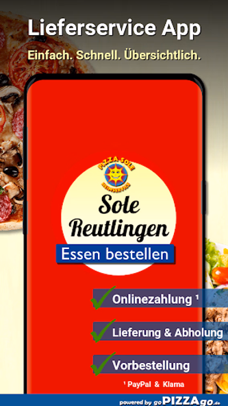 Pizza Sole Reutlingen Screenshot 1 - AppWisp.com Pizza Sole Reutlingen Screenshot 1 - AppWisp.com
