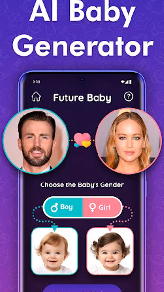 AI Baby Face Generator Screenshot 1 - AppWisp.com AI Baby Face Generator Screenshot 1 - AppWisp.com