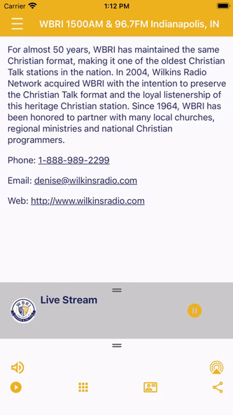 WASG AM540 & FM106.1 Radio Screenshot 4 - AppWisp.com WASG AM540 & FM106.1 Radio Screenshot 4 - AppWisp.com