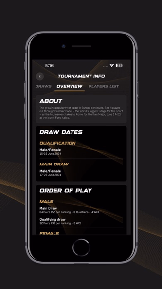 Premier Padel Official App Screenshot 3 - AppWisp.com Premier Padel Official App Screenshot 3 - AppWisp.com