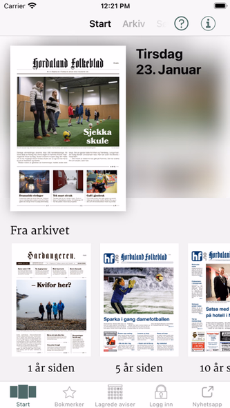 Hordaland Folkeblad eAvis Screenshot 1 - AppWisp.com Hordaland Folkeblad eAvis Screenshot 1 - AppWisp.com