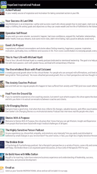 HopeCast Inspirational Podcast Screenshot 2 - AppWisp.com HopeCast Inspirational Podcast Screenshot 2 - AppWisp.com