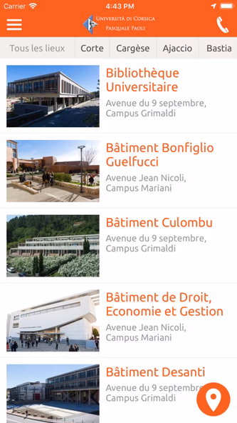 Università di Corsica Screenshot 4 - AppWisp.com Università di Corsica Screenshot 4 - AppWisp.com