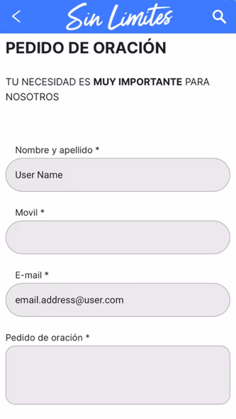 SIN LIMITES IGLESIA Screenshot 4 - AppWisp.com SIN LIMITES IGLESIA Screenshot 4 - AppWisp.com