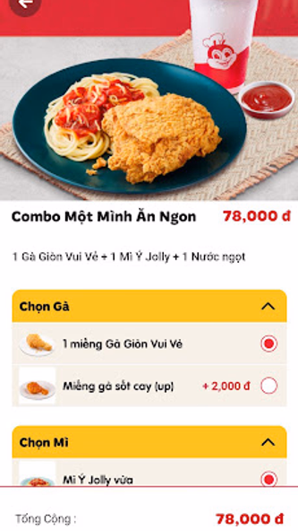 Jollibee Vietnam Screenshot 3 - AppWisp.com Jollibee Vietnam Screenshot 3 - AppWisp.com