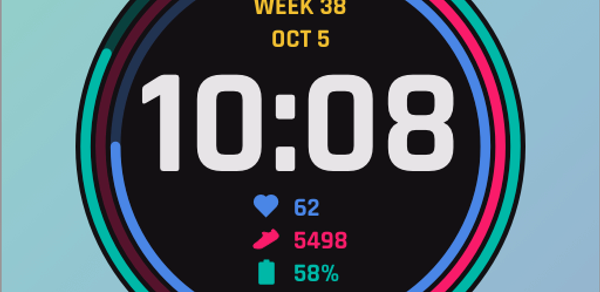 Vibrant Circles for WearOS Header - AppWisp.com Vibrant Circles for WearOS Header - AppWisp.com