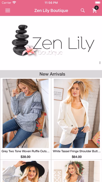 Zen Lily Boutique Screenshot 1 - AppWisp.com Zen Lily Boutique Screenshot 1 - AppWisp.com