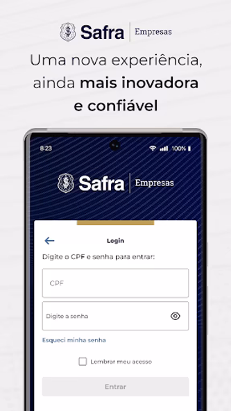 Safra Empresas: A sua conta PJ Screenshot 1 - AppWisp.com Safra Empresas: A sua conta PJ Screenshot 1 - AppWisp.com