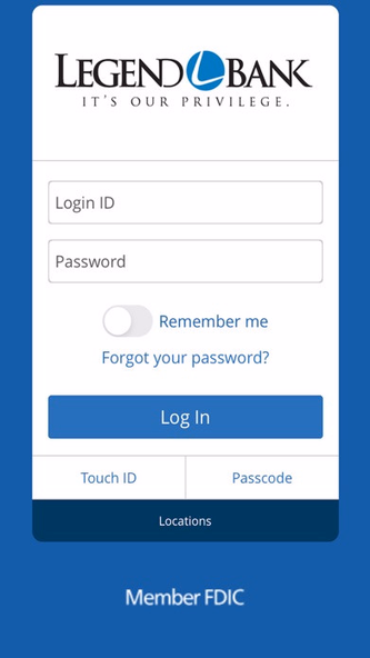 Legend Bank Mobile Screenshot 1 - AppWisp.com Legend Bank Mobile Screenshot 1 - AppWisp.com