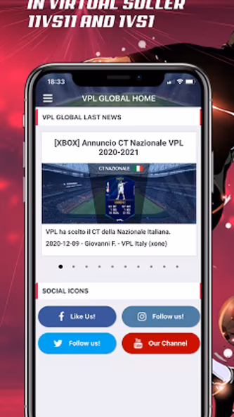 Virtual Pro League (VPL) Screenshot 2 - AppWisp.com Virtual Pro League (VPL) Screenshot 2 - AppWisp.com