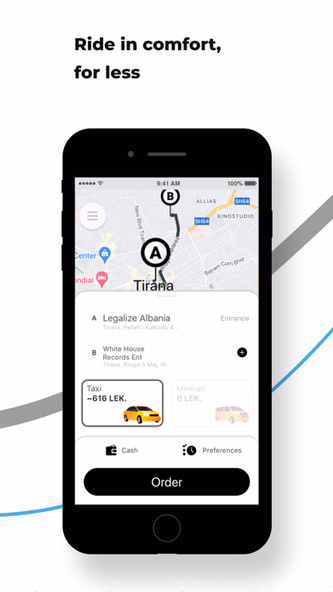 MerrTaxi: Taxi in Albania Screenshot 1 - AppWisp.com MerrTaxi: Taxi in Albania Screenshot 1 - AppWisp.com