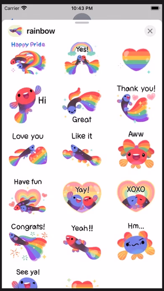 Rainbow guppy Screenshot 1 - AppWisp.com Rainbow guppy Screenshot 1 - AppWisp.com