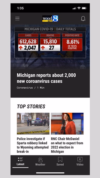 WOOD TV8 - Grand Rapids News Screenshot 1 - AppWisp.com WOOD TV8 - Grand Rapids News Screenshot 1 - AppWisp.com