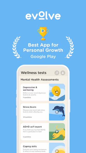 Evolve: Self-Care & Meditation Screenshot 1 - AppWisp.com Evolve: Self-Care & Meditation Screenshot 1 - AppWisp.com