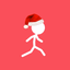 Christmas Stick Man Tap Line dodge Games for kids - AppWisp.com