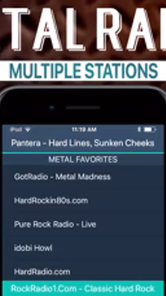 Metal Radio+ Screenshot 1 - AppWisp.com Metal Radio+ Screenshot 1 - AppWisp.com