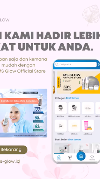 MS GLOW OFFICIAL STORE Screenshot 1 - AppWisp.com MS GLOW OFFICIAL STORE Screenshot 1 - AppWisp.com