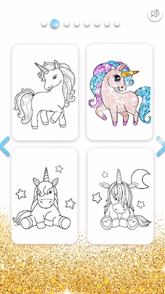 Unicorn Coloring Book Glitter Screenshot 2 - AppWisp.com Unicorn Coloring Book Glitter Screenshot 2 - AppWisp.com