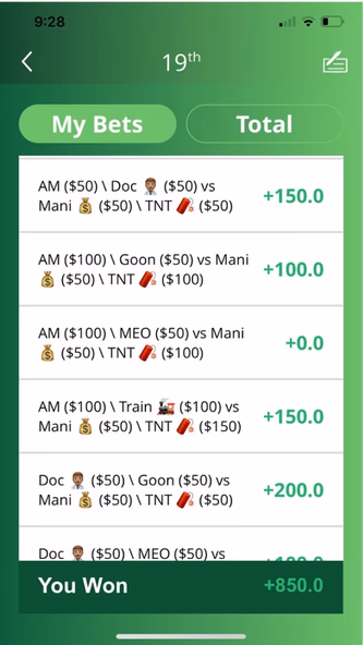 iBet Golfing Screenshot 4 - AppWisp.com iBet Golfing Screenshot 4 - AppWisp.com
