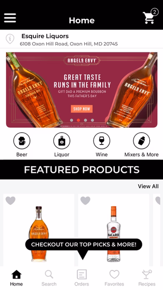 Esquire Liquors Screenshot 1 - AppWisp.com Esquire Liquors Screenshot 1 - AppWisp.com