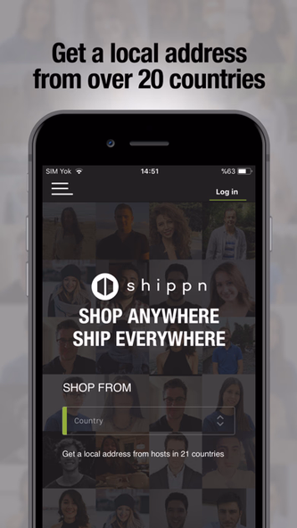 Shippn - Worldwide Shop & Ship Screenshot 2 - AppWisp.com Shippn - Worldwide Shop & Ship Screenshot 2 - AppWisp.com