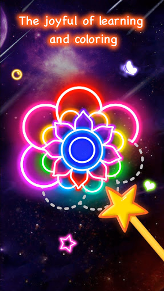 Learn To Draw Glow Flower Screenshot 1 - AppWisp.com Learn To Draw Glow Flower Screenshot 1 - AppWisp.com
